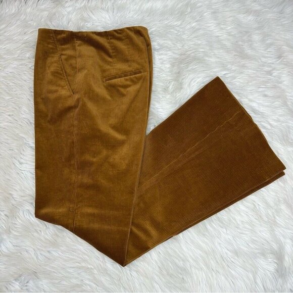 Veronica Beard Women’s Brown Hi-Rise‎ Wide Leg Corduroy Designer Pants US 10/W30 - Picture 4 of 14